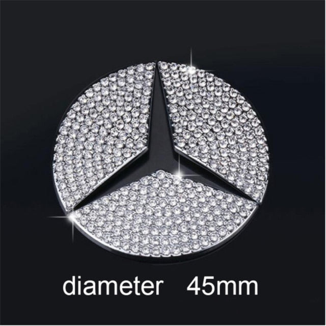 1pcs Suitable for a variety of car steering wheel decorative stickers steering wheel diamond decorative ring car decoration
