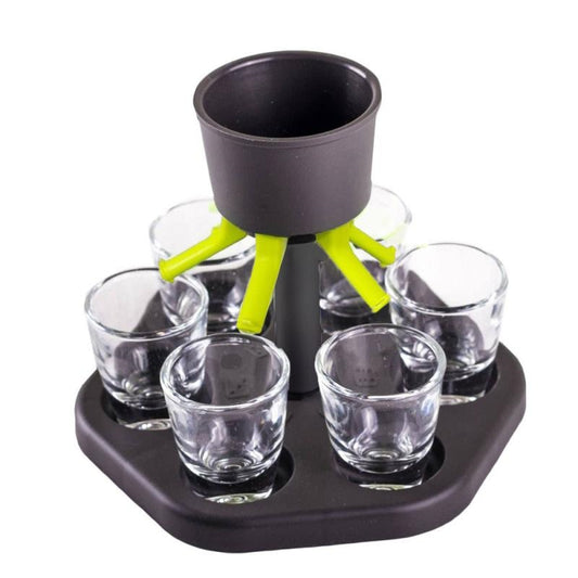 6 Shot Glass Games Dispenser Wine Whisky Beer Wine Liquor Dispenser Bar Accessories Party Games Drinking Tools Glass Dispenser