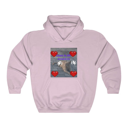 Unisex Heavy Blend™ Hooded Sweatshirt - Love is all around us