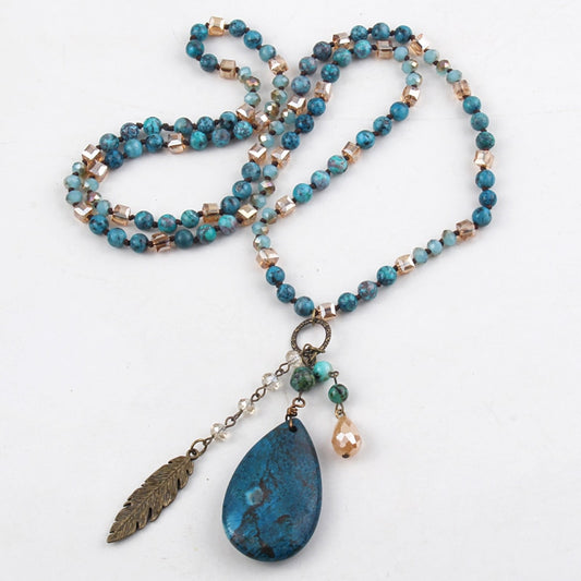 Bohemian style Glass/Stone Necklace for Women