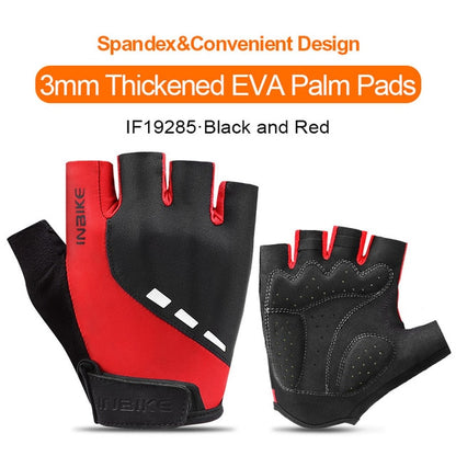 INBIKE Shockproof GEL Pad Cycling Gloves Half Finger Sport Gloves Men Women Summer Bicycle Gym Fitness Gloves MTB Bike Gloves