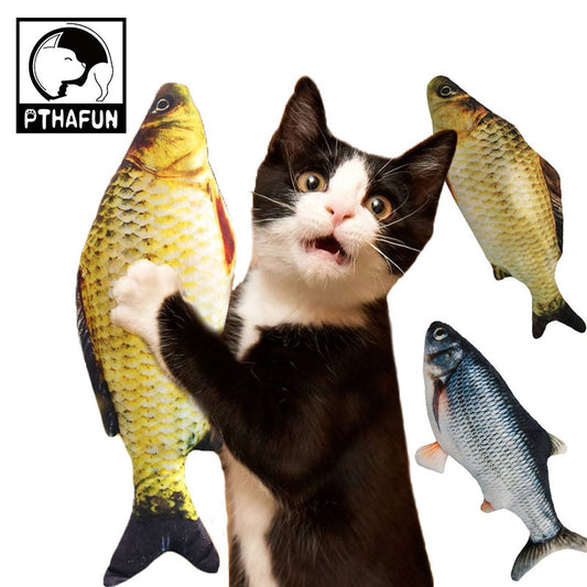 Pet Cat Fish Toy Flopping Fish Cat Toy Moving Fish Toy for Cats  Interactive Pets Chew Bite Supplies Catnip Perfect for Biting